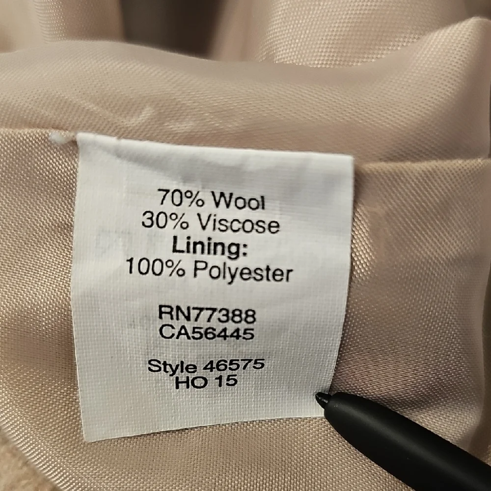 J. Crew Factory Beige Wool Blend Pencil Skirt - Size 4 - Picture 5 of 6